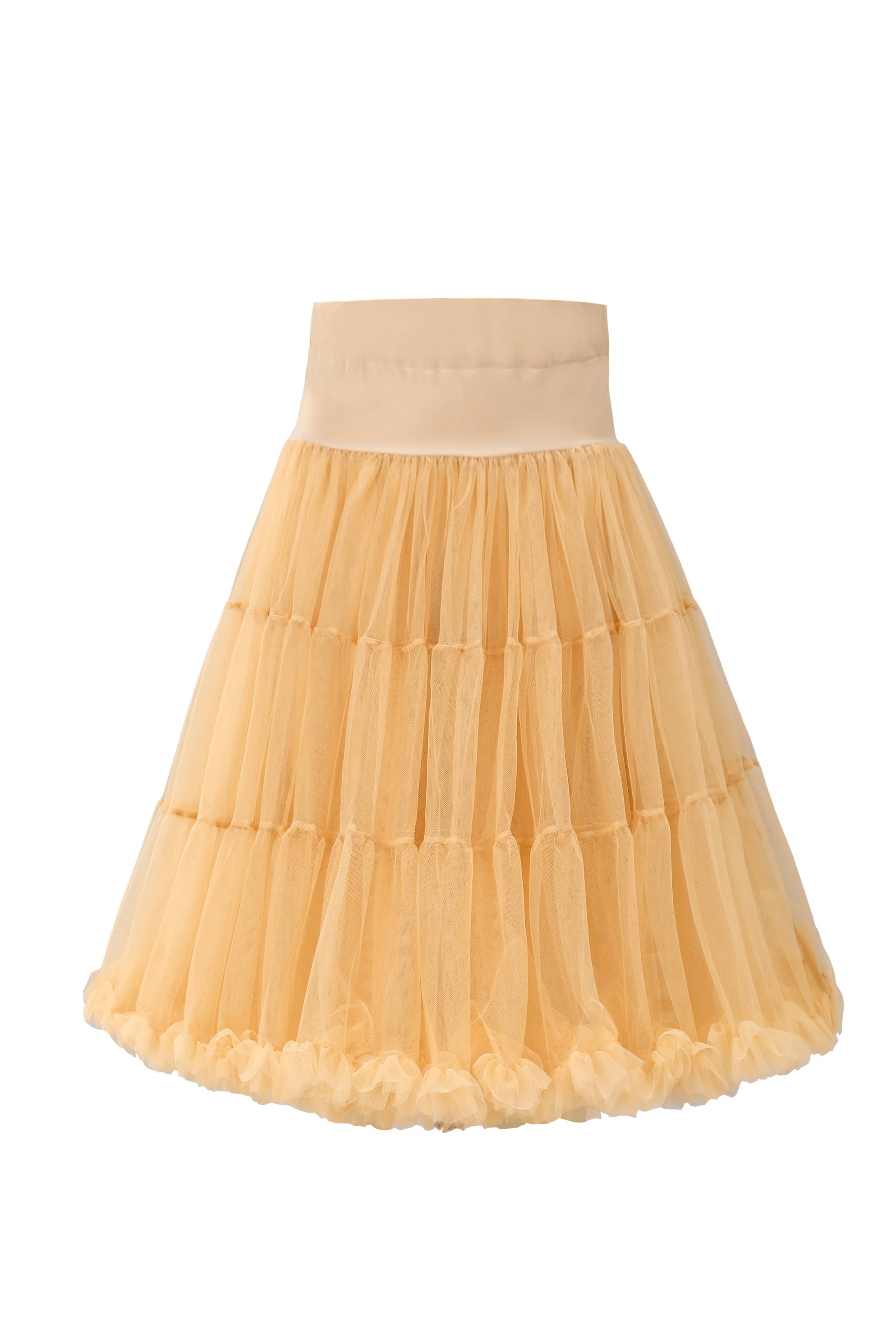 Dolly & Dotty - Wholesale Skirt - Women's - Fluffy Champagne Petticoat1