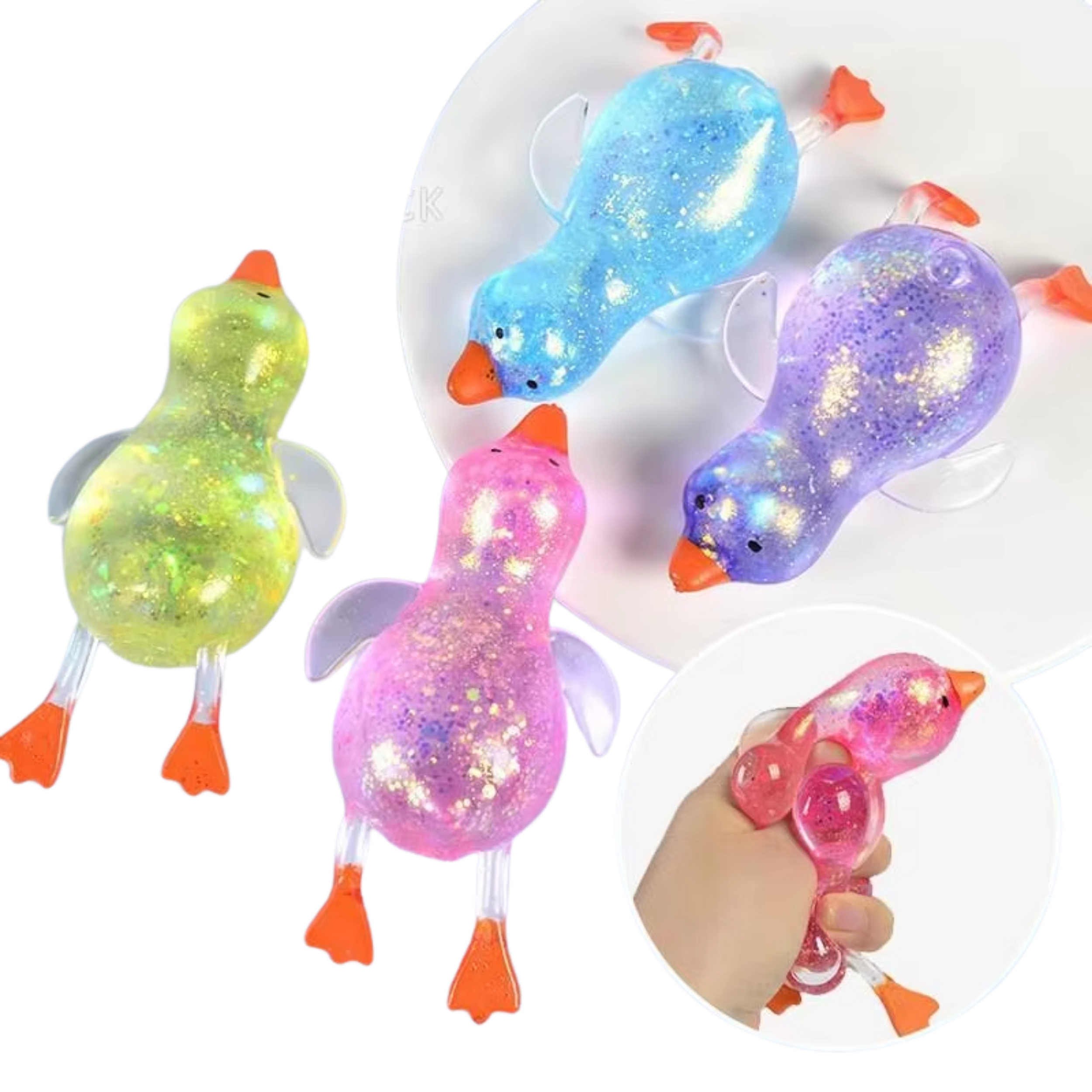 JSBlueRidge Toys - Wholesale Squishy Toy - Kids & Baby - Easter Glitter Sugar Squishy Fidget Kids  Toy- Assorted1