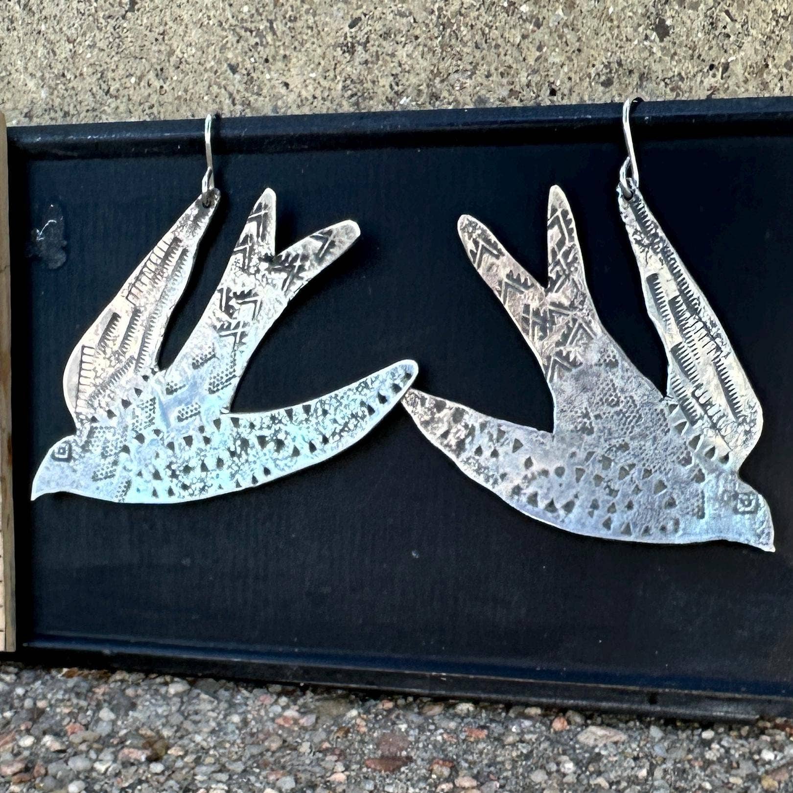 iNk Jewelry - Wholesale Dangle Earrings - Soaring Swallow Sterling Silver Earrings by iNk Jewelry8