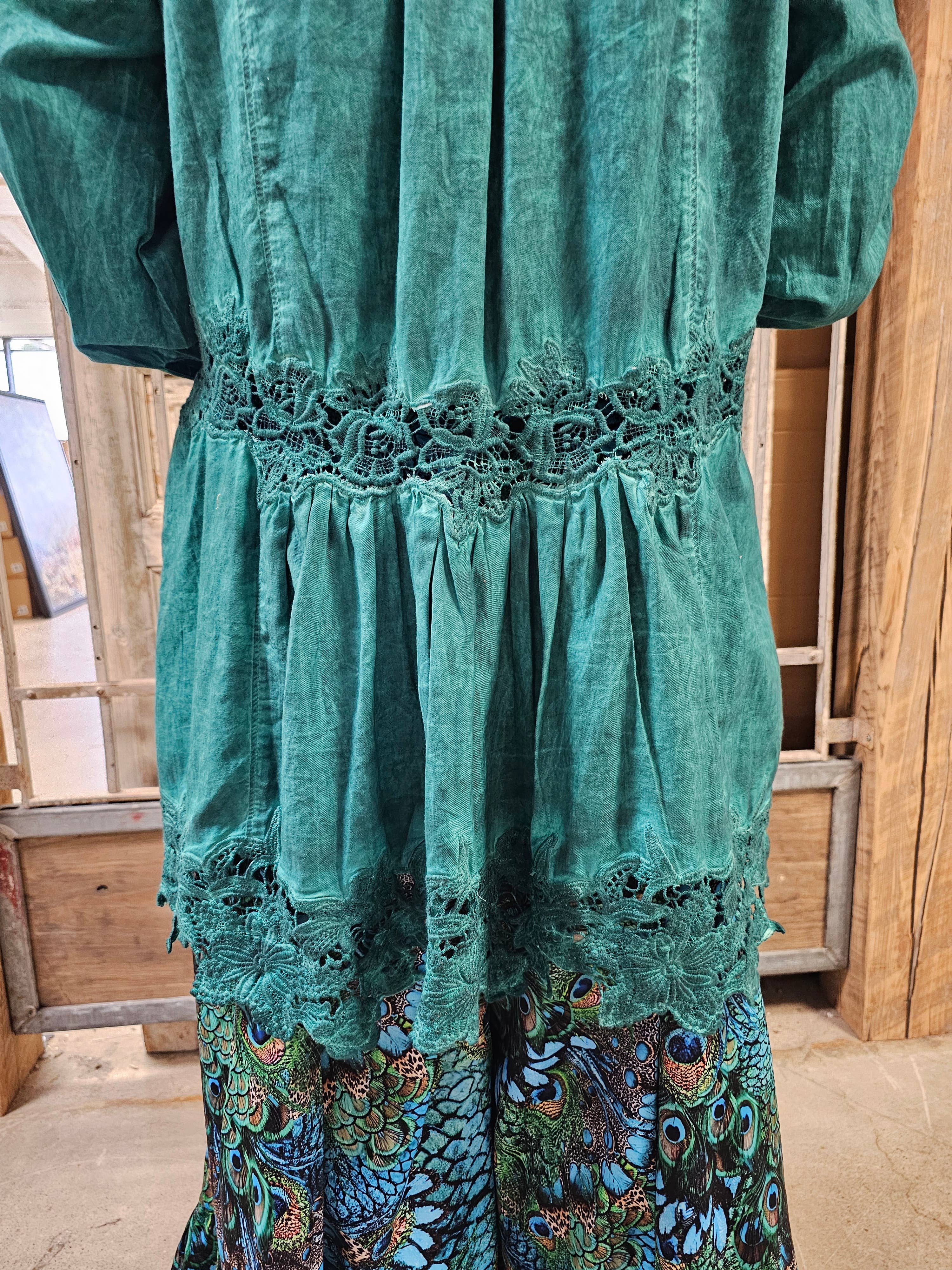 A Rare Bird Shop - Wholesale Jacket - Women's - Emerald Vintage Lace Jacket3