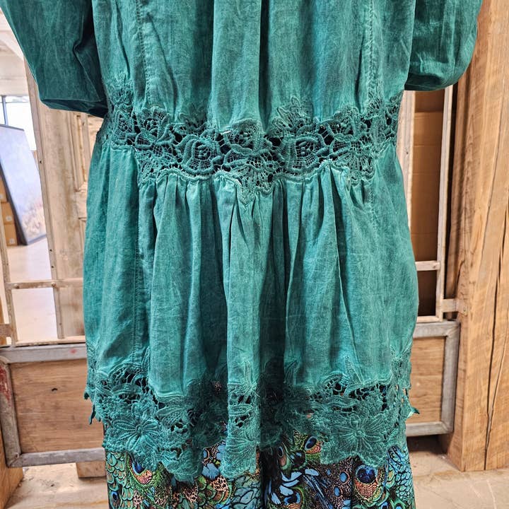 A Rare Bird Shop - Wholesale Jacket - Women's - Emerald Vintage Lace Jacket3