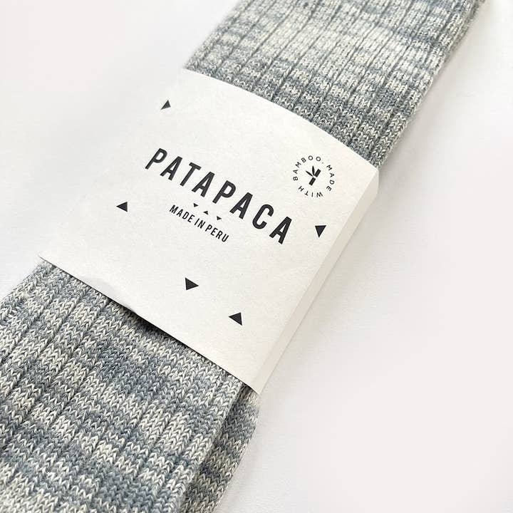 Patapaca - Venta al por mayor Calcetines - Unisex - Mezcla de bambú de alpaca - PACA BAMBOO SLATE