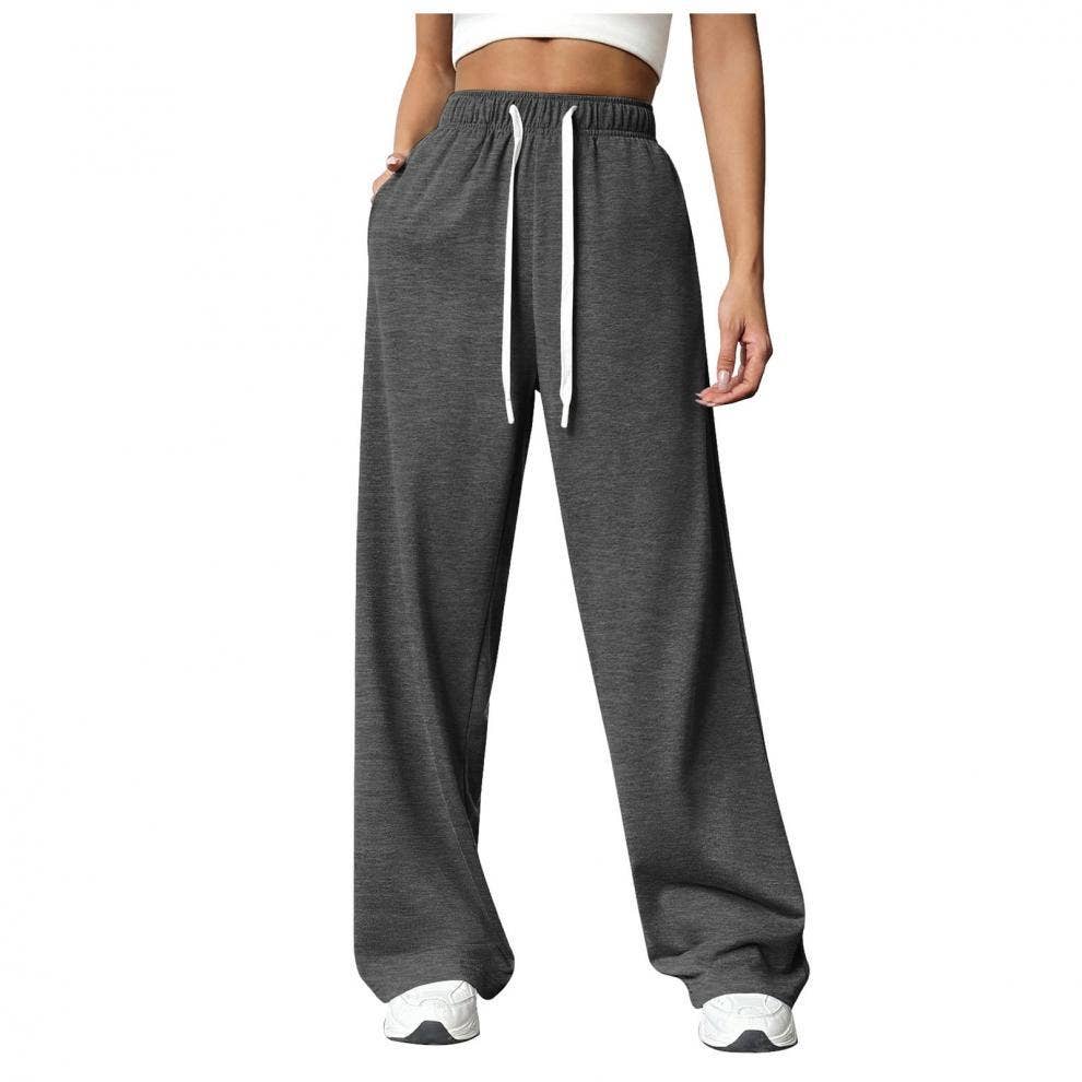 Lily Clothing - Wholesale Pants - Women's - Side pocket straight-leg thickened sweatpants7