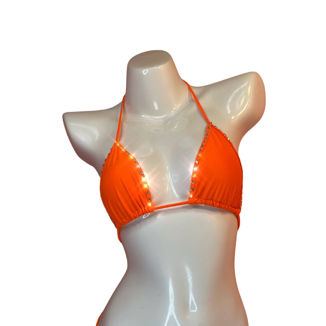 Candyland - Wholesale Swim Top - Women's - Crystal Teardrop Tri Top5