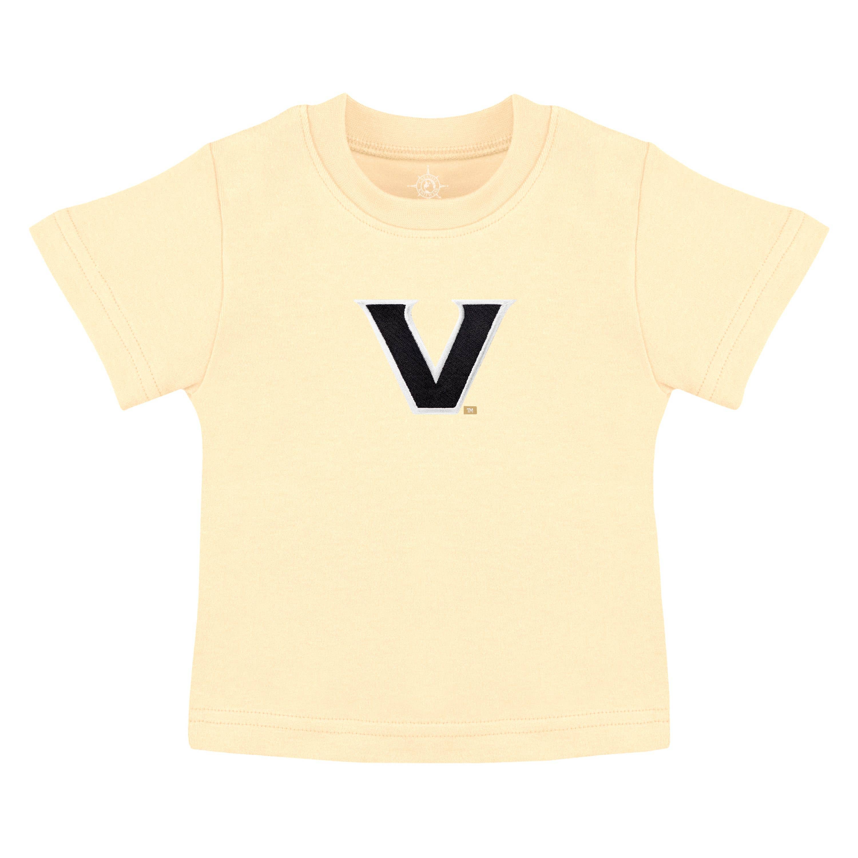 Creative Knitwear - Wholesale T-Shirt - Kids - Vanderbilt Commodores Infant & Toddler T-Shirt: Embroidery 1
