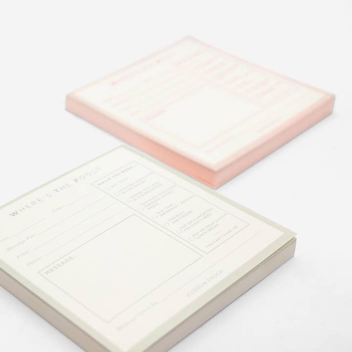 SMTWTFS Message Notepad (2 Colors Available) for wholesale by Hadron Epoch Design Studio