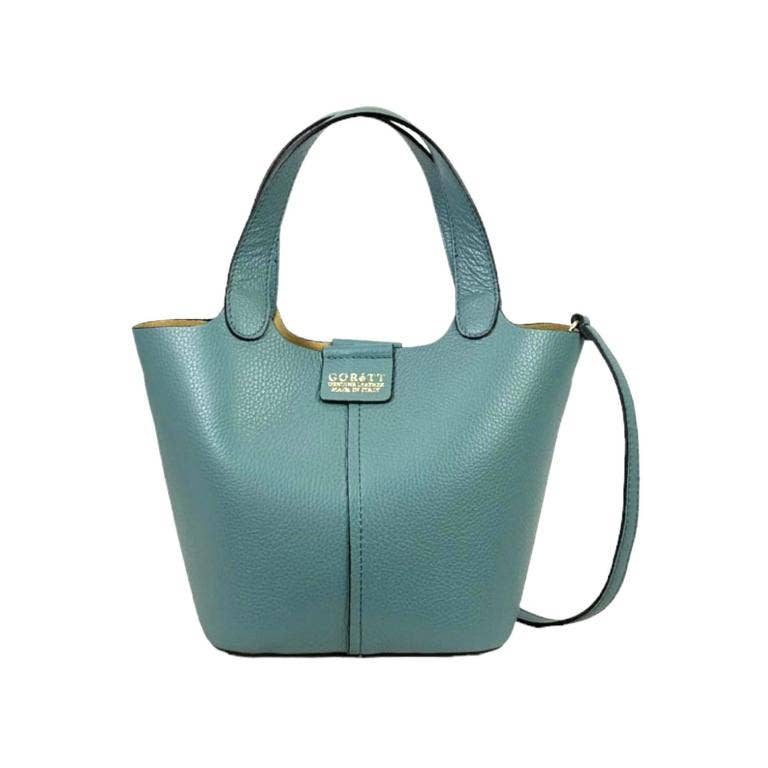 Chenson & Gorett - Vente Sac porté épaule – femme - Sac seau en cuir italien avec sac supplémentaire pour femme5