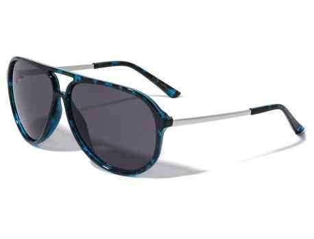 Sunrayzz Imports - Venta al por mayor Gafas de sol - Unisex - Gafas de sol tipo aviador con marco de plástico con parte superior plana av-54641