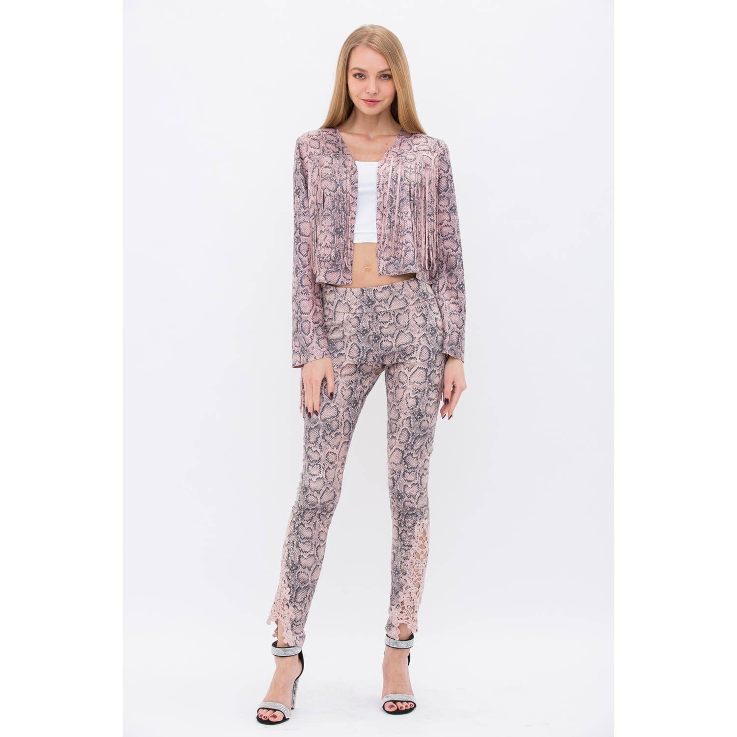 VOCAL - Wholesale Fashion Leggings - Women's - ANIMAL PRINT FAUX LEATHER LEGGINGS5