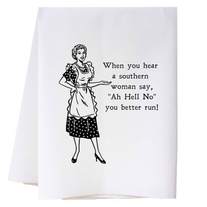 Southern Woman Kitchen Towel for wholesale by Cora & Pate