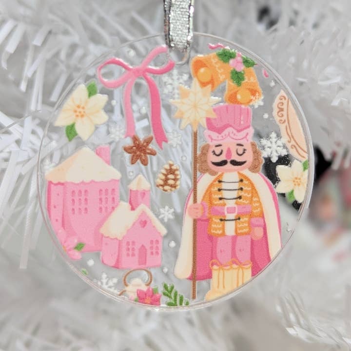 Elegance Create - Wholesale Ornament - Dreamy Pink Nutcracker Christmas Ornament0