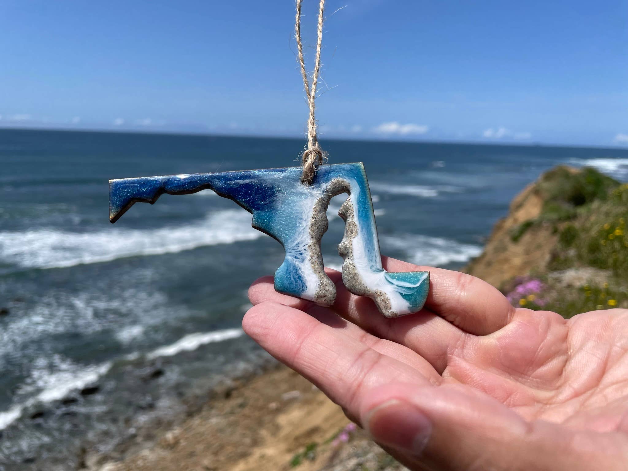 Flow Art Studios - Wholesale Ornament - Maryland State Ocean Ornament0