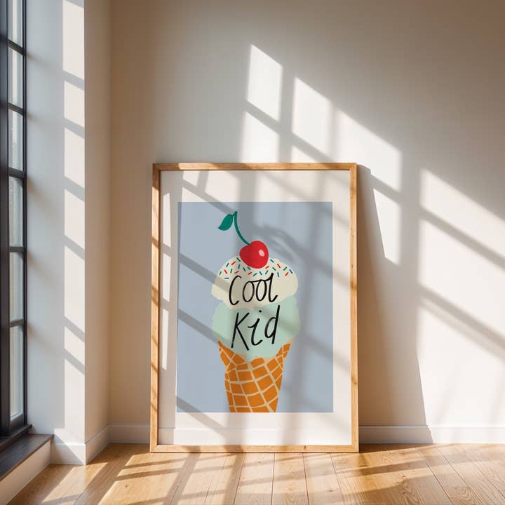 Emmy James Studio - Wholesale Art Print - Cool Kid Ice Cream Art Print4