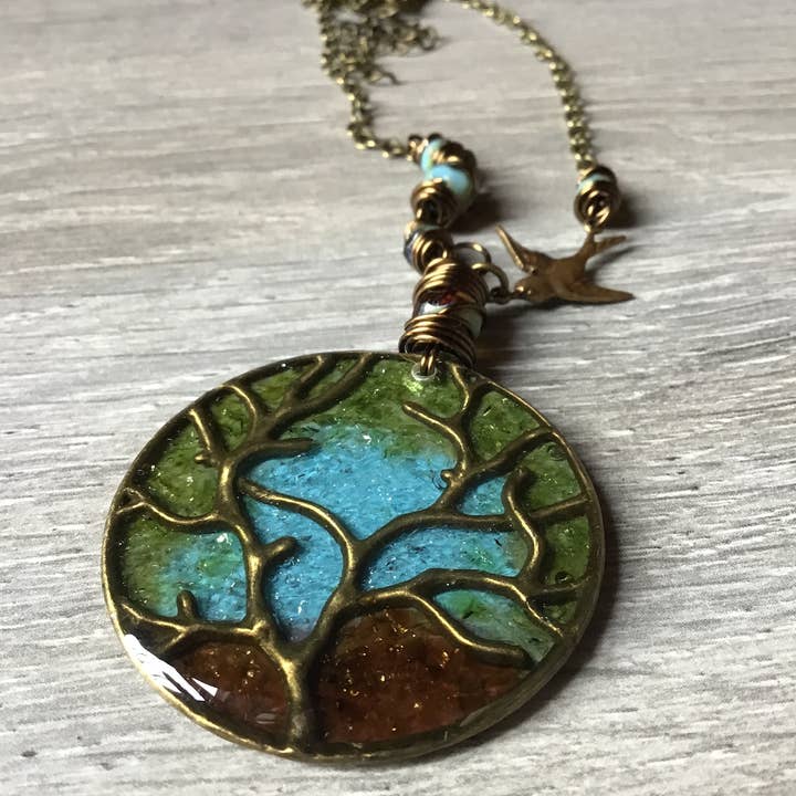 Spirit Glassworks - Wholesale Pendant/charm necklace - Tree of Life Necklace1