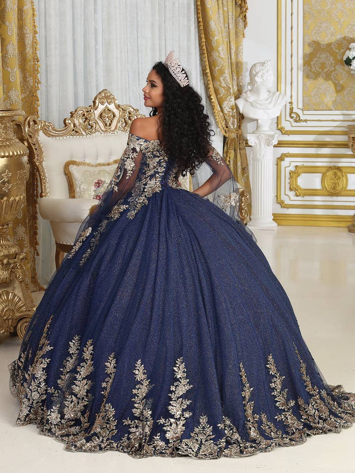 LA Merchandise - Wholesale Gown - Women's - LA221 V-neck Embroidered Quinceanera Ball Gown4