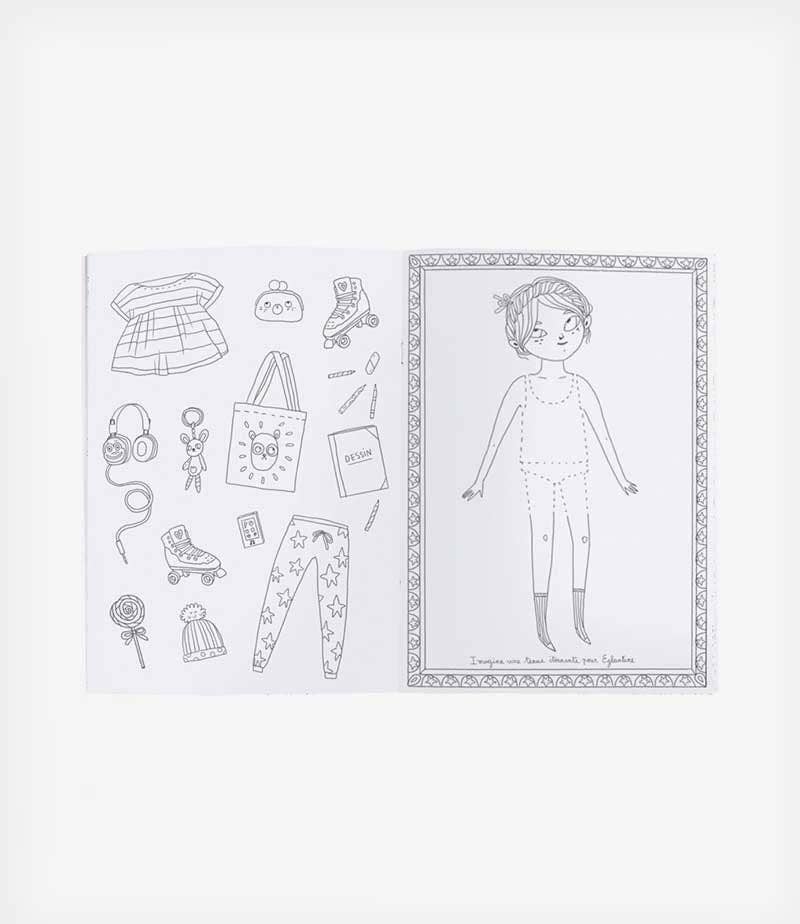 Speedy Monkey - Wholesale Coloring & Activity Book - Kids & Baby - Coloring Books The Parisiennes - Moulin Roty (Pack of 10)3