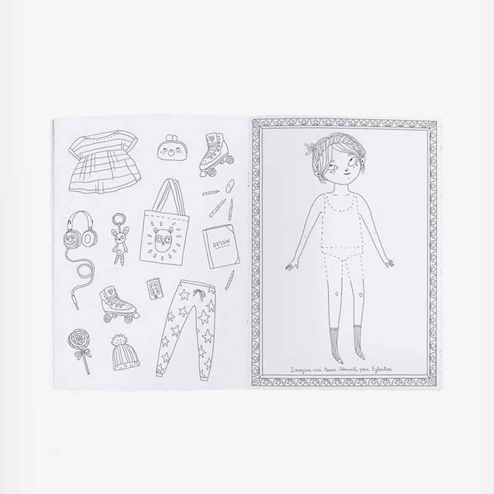 Speedy Monkey - Wholesale Coloring & Activity Book - Kids & Baby - Coloring Books The Parisiennes - Moulin Roty (Pack of 10)3