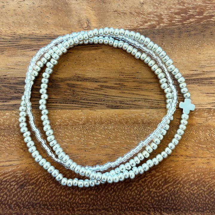 ShopWell - Wholesale Jewelry Set - Restore Silver Bracelet Stack0