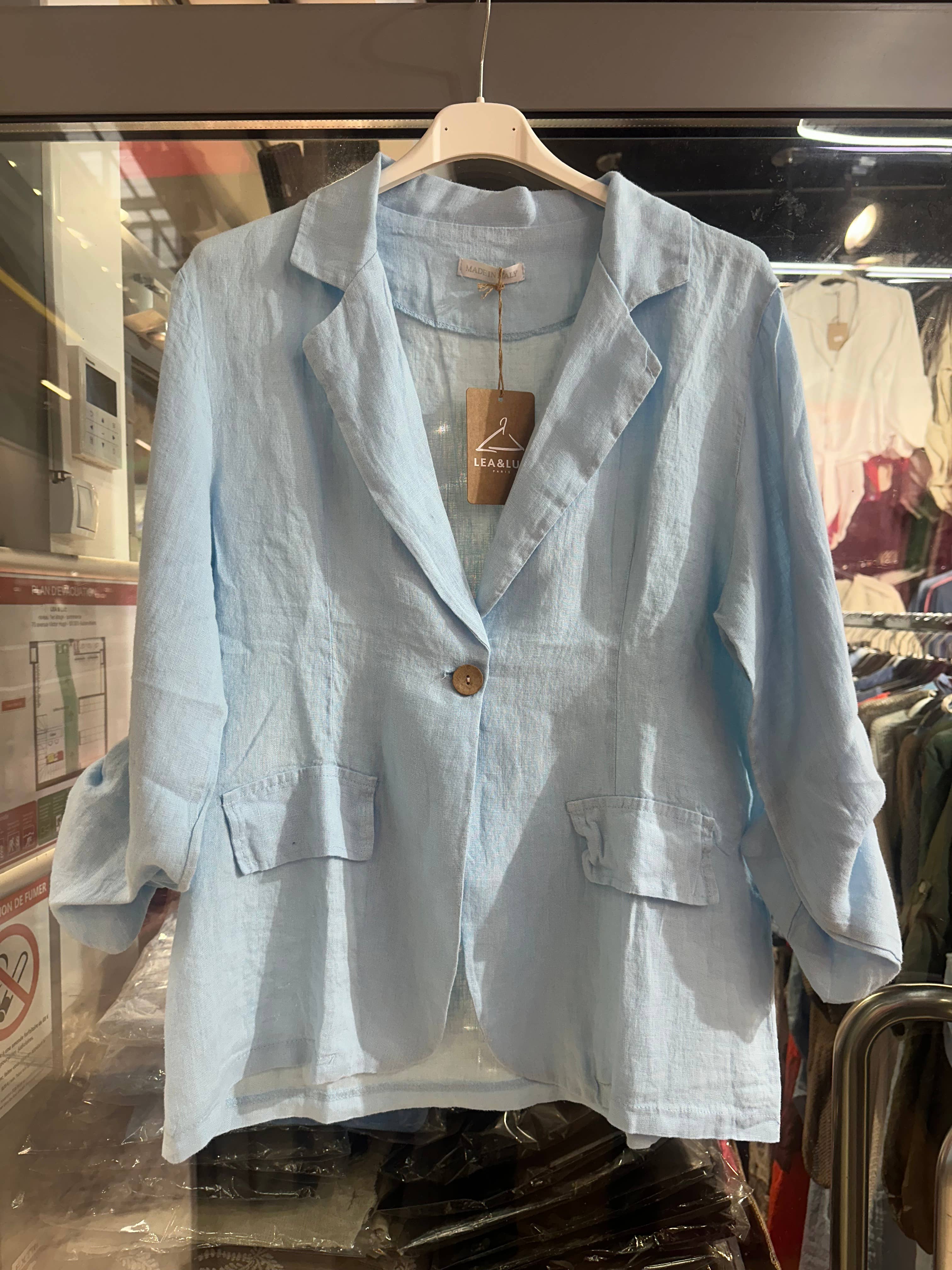 LÉA & LUC - Wholesale Jacket - Women's - 100% Linen Jacket REF. 34553