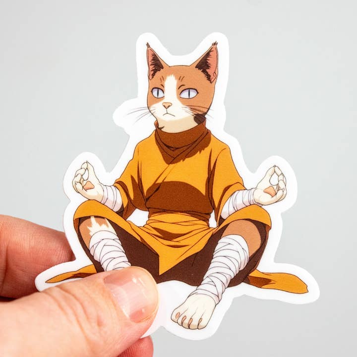 Pegatina de Gato Monje para venta al por mayor de We Geek Together