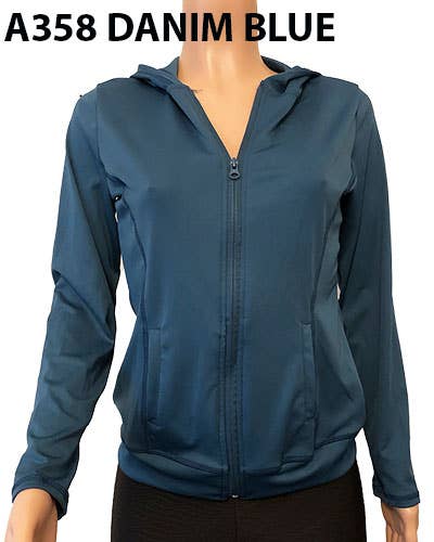 SSImport - Wholesale Athletic Jacket - Women's - A358 SPORTS HOODIE JACKET MIXED SIZES 12PCS/SET2