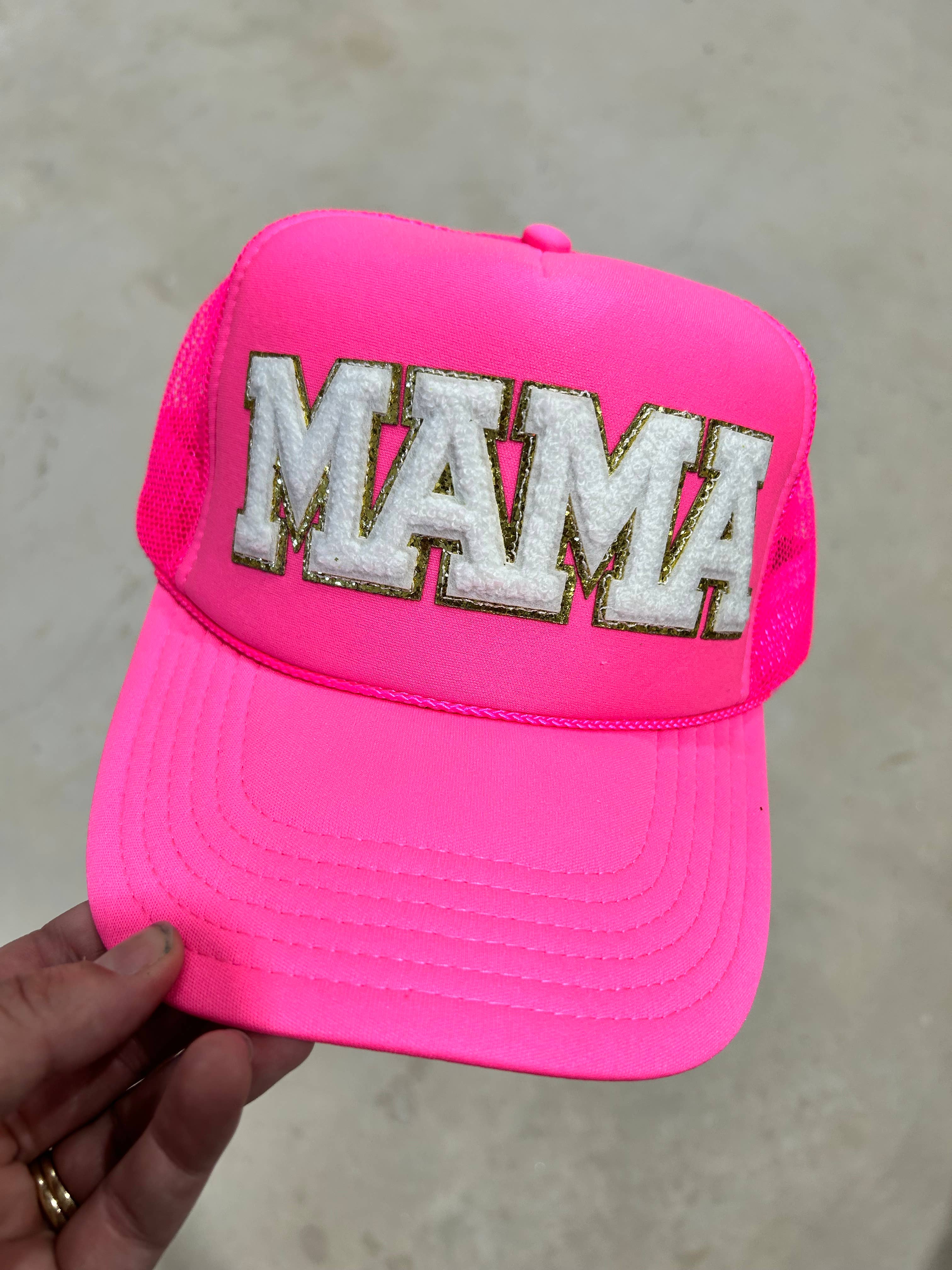 Vibes Hat Company - Wholesale Trucker Hat - Women's - Mama Chenille Letters Foam Trucker | Mom| Mothers | Hats1