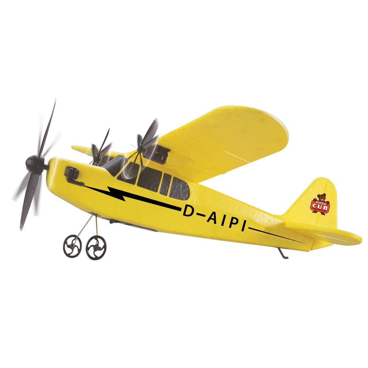 mhw24 - Wholesale Toy Plane - Kids - Piper J3-CUB Airplane 2.4GHz Gyro 2CH7