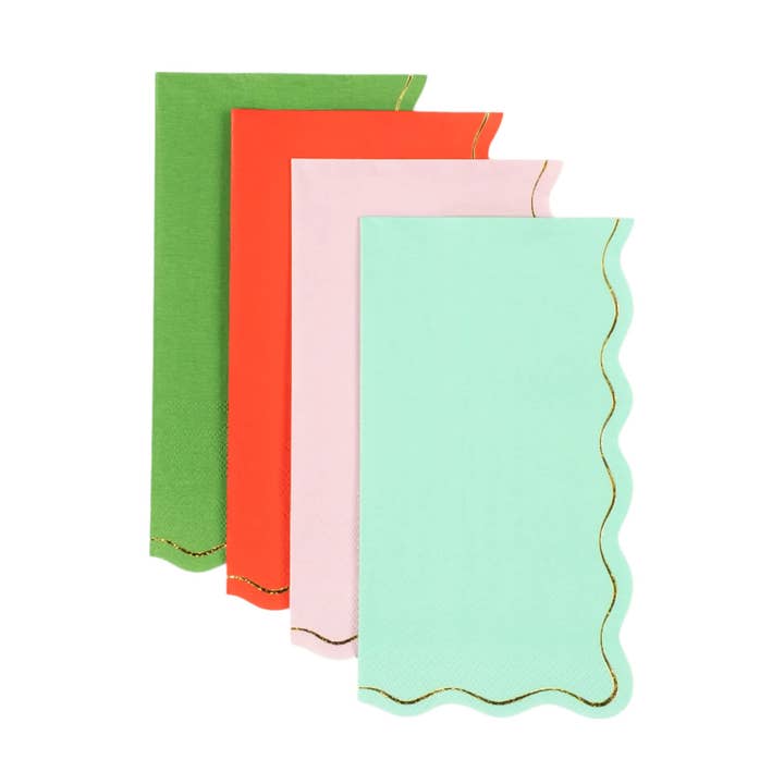 Gatherings by Curated Paperie - Venta al por mayor Servilletas desechables - HOL25-GT4- Toallas de Invitado Alegres de Vacaciones0