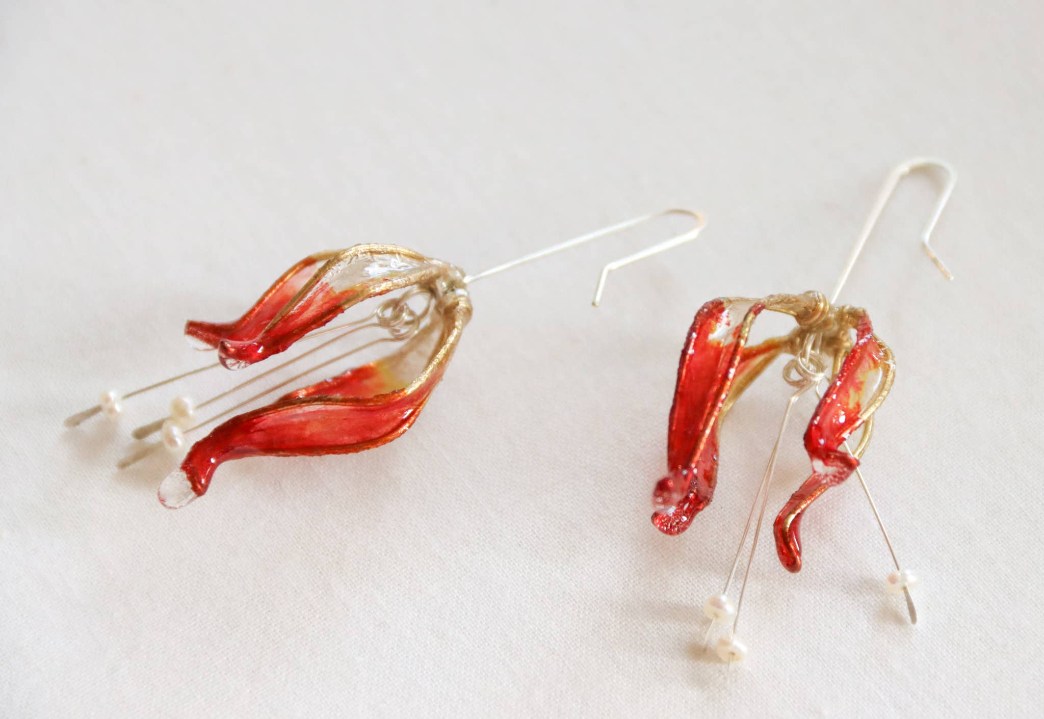 Verso - Wholesale Dangle Earrings - Lily Earrings, Sterling Silver, Large5