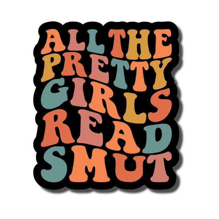 Toutes les jolies filles lisent du smut Colorful pour la vente par Lyrical River Designs