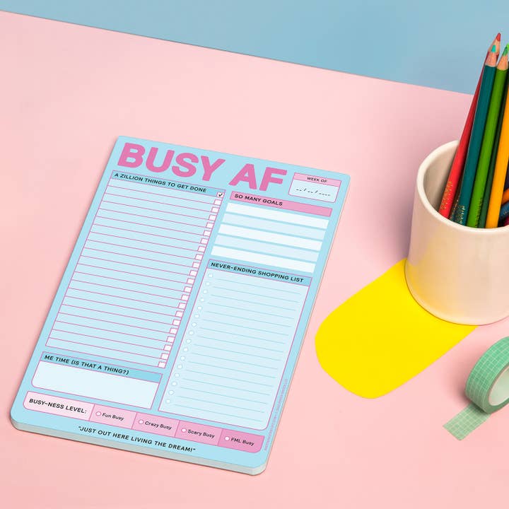 Knock Knock - Wholesale Notepad - Busy AF Pad