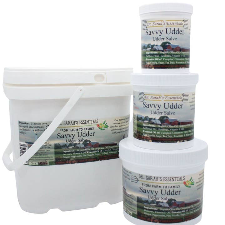 Savvy Udder Salve for wholesale by Dr. Sarah's Essentials LLC