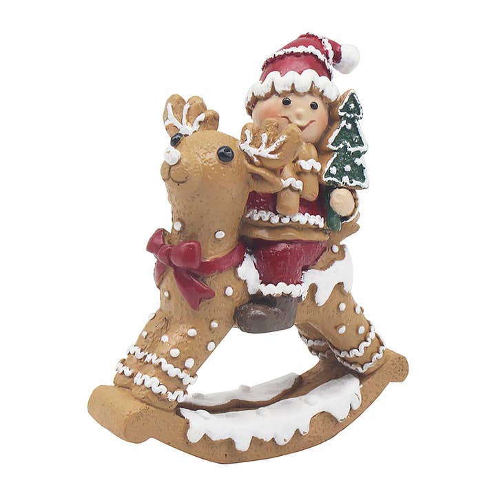 Joe Davies - Wholesale Christmas Decoration - Snowman On Reindeer With Tree