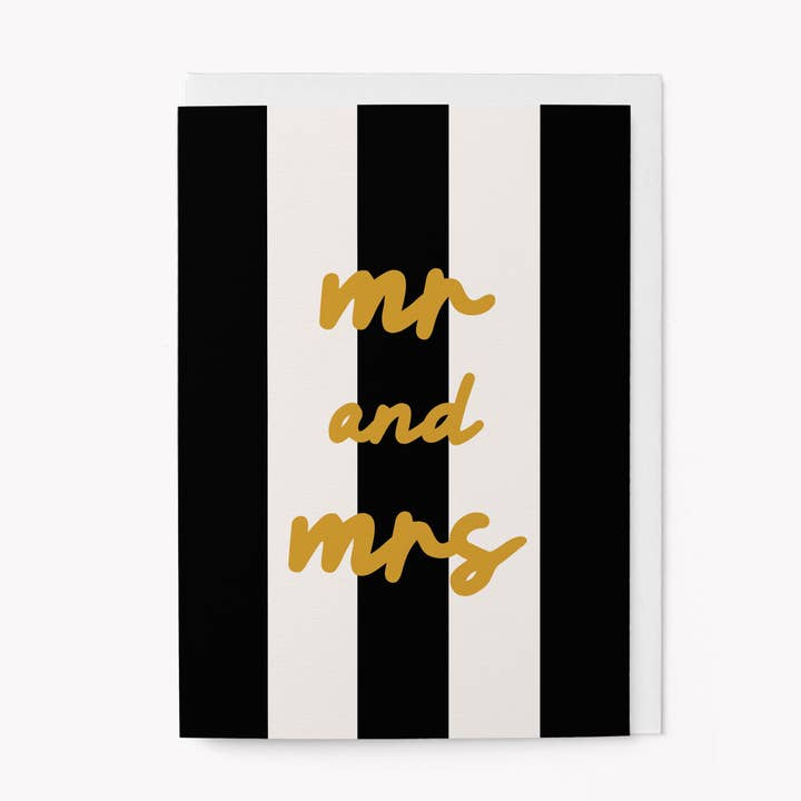 Mr & Mrs - Wedding card for wholesale by Graphic Factory