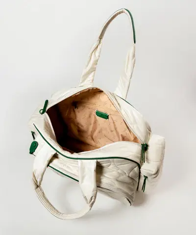 Caraa - Wholesale Sports Bag - Unisex - Tennis Quilted Duffel in Ivory8
