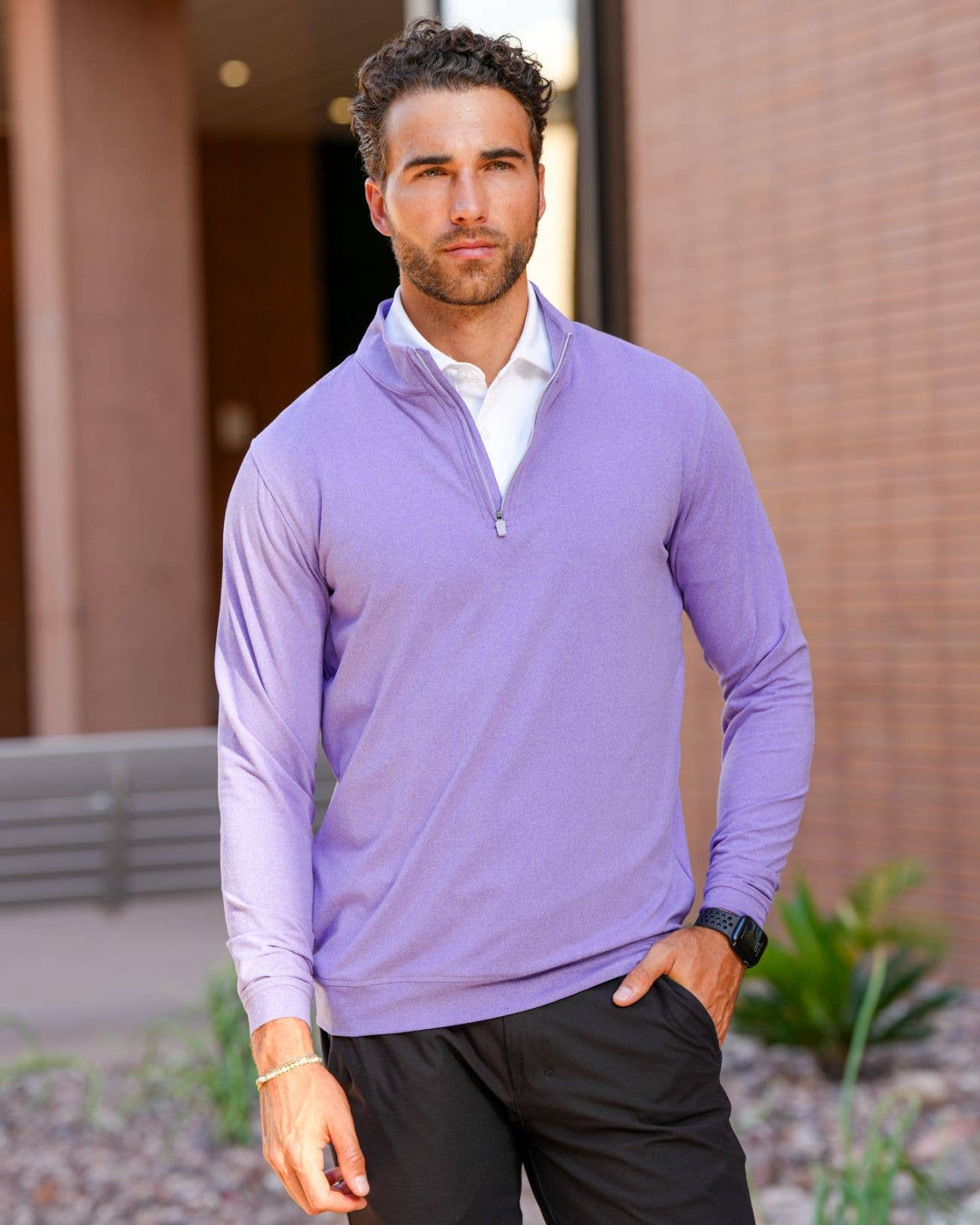 USA Palm – Polo - Homem por atacado – Fecho de 1/4 Mesclado24