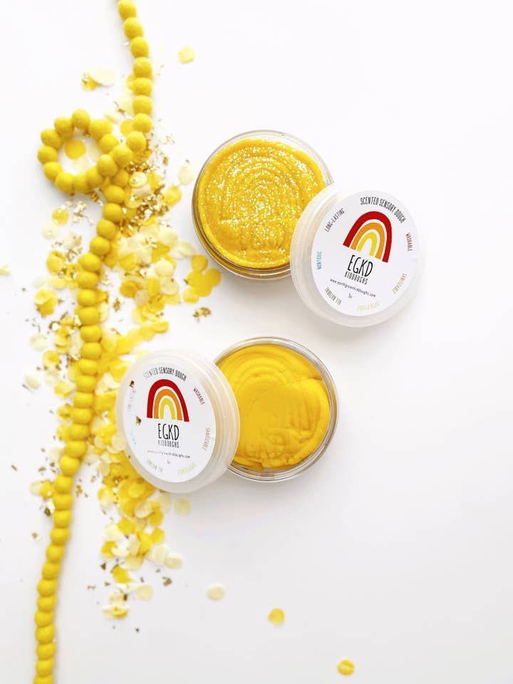 Yellow KidDough - 4 oz for wholesale by Earth Grown KidDoughs (KidDoughs by EGKD)