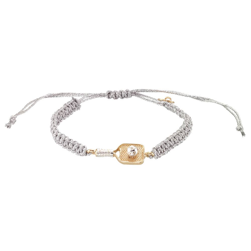 World End Imports Jewelry & Gifts - Vendita all'ingrosso Bracciali a catena e a maglie - PICKLEBALL IN MACRAMÈ BR 1