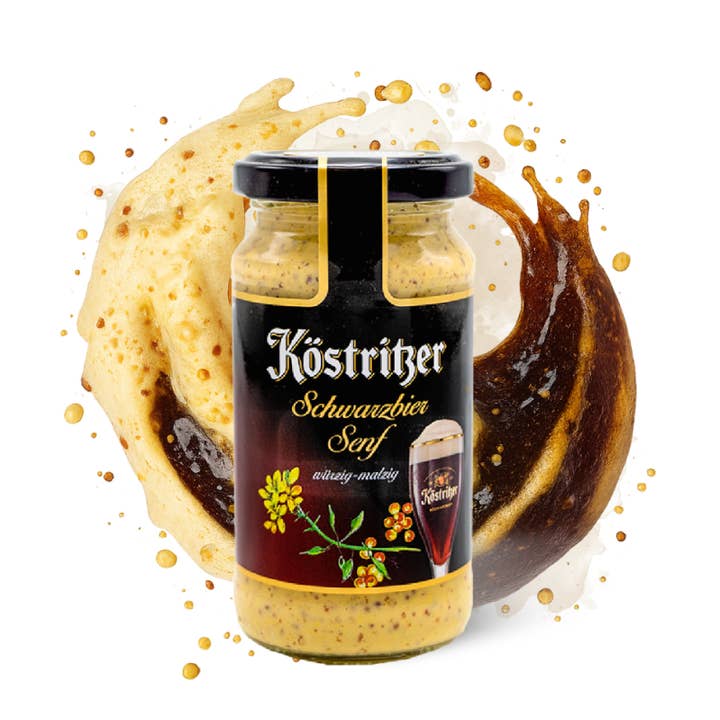 Köstritzer Schwarzbier Mustard - spicy/malty for wholesale by Altenburger Senf & Feinkost GmbH & Co. KG
