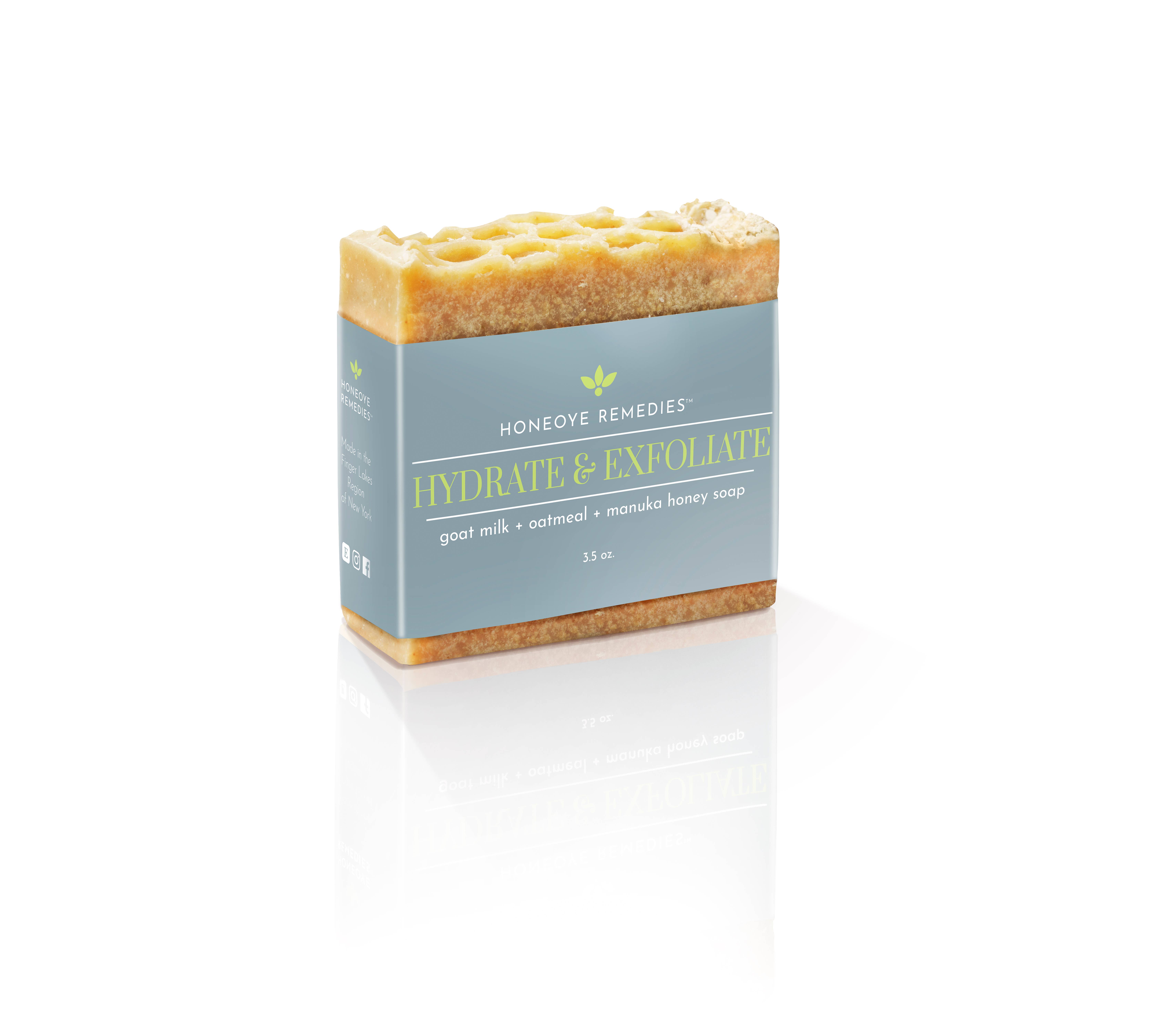 Honeoye Remedies - Wholesale Bar Soap - Manuka Honey (MGO 550+) +Goat Milk Soap(Hydrate & Exfoliate)