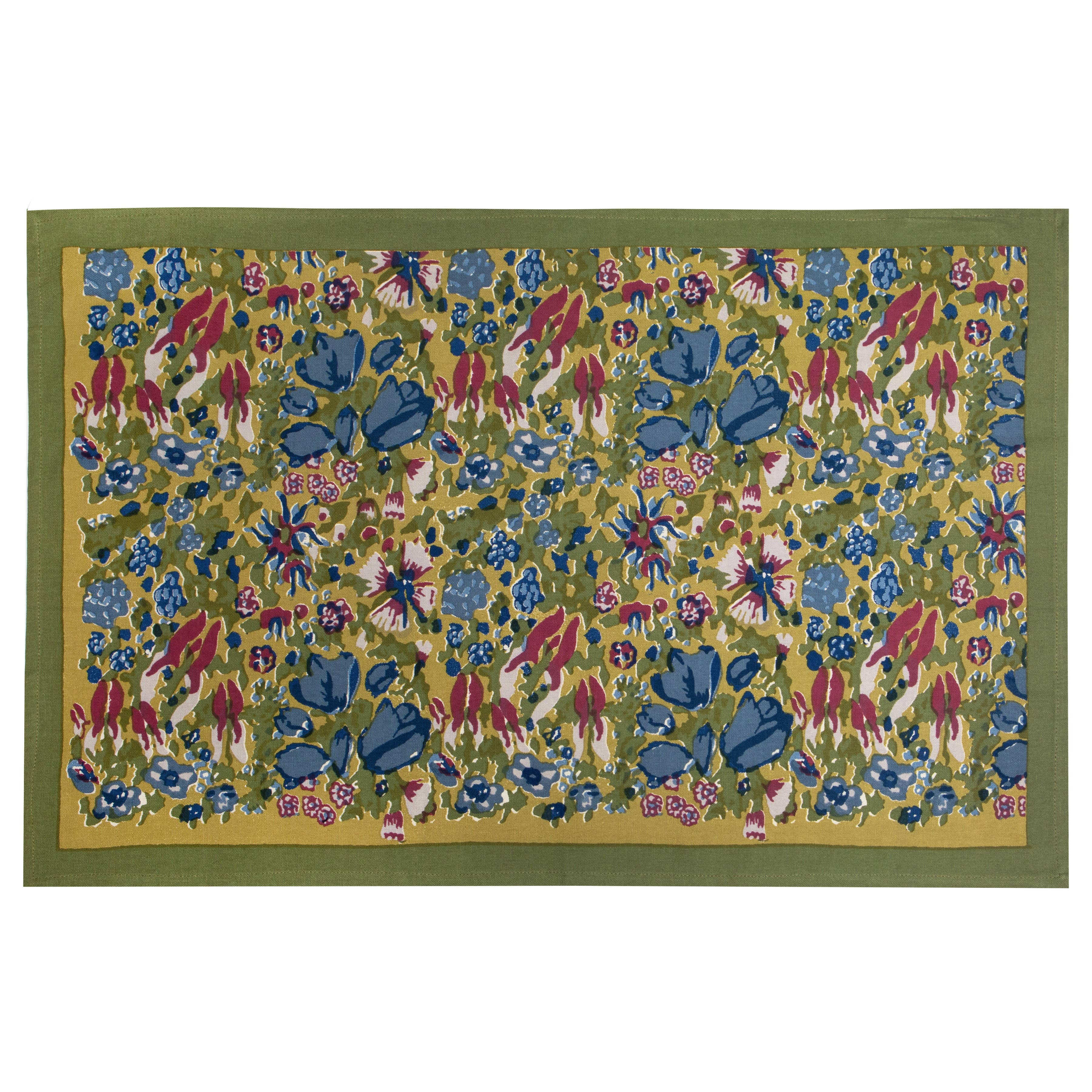 Couleur Nature - Wholesale Tea Towel - Jardin Blue & Vert | Tea Towels - Set of 32