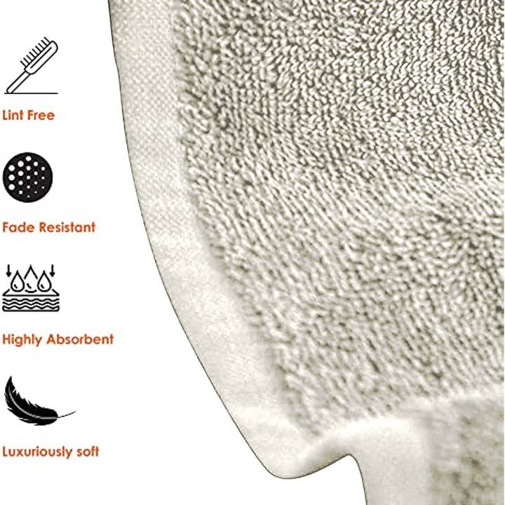 J&V TEXTILES - Wholesale Towel set - Set of 6 Hotel & Spa 100% Cotton Bath Towels 27x52 inch7