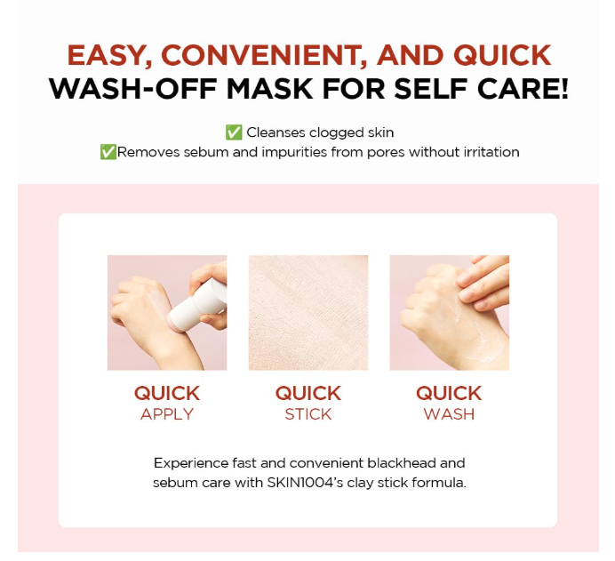 Best Beauty Group - Wholesale Skincare Face Mask - SKIN 1004 Poremizing Quick Sebum Soaking Clay Stick Mask4
