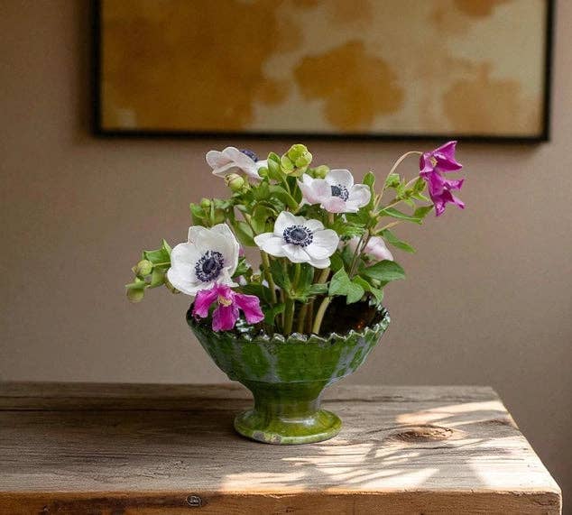 Moroccantastics - Wholesale Decorative Plate/Dish/Bowl - Tamegroute Green Fruit Bowl or Planter – Handmade Moroccan Pottery3