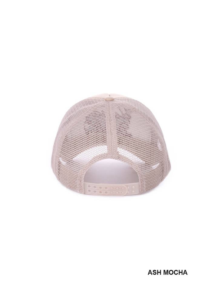 Red Howdy Darlin Mesh Trucker Cap for wholesale on Faire