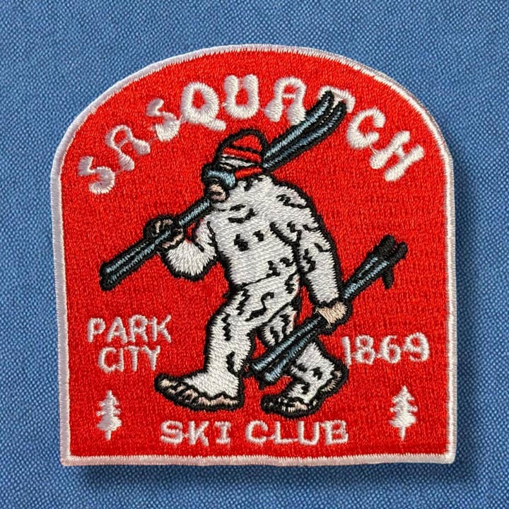 Park City Sasquatch Ski Club Patch for wholesale by Blue Bison Apparel