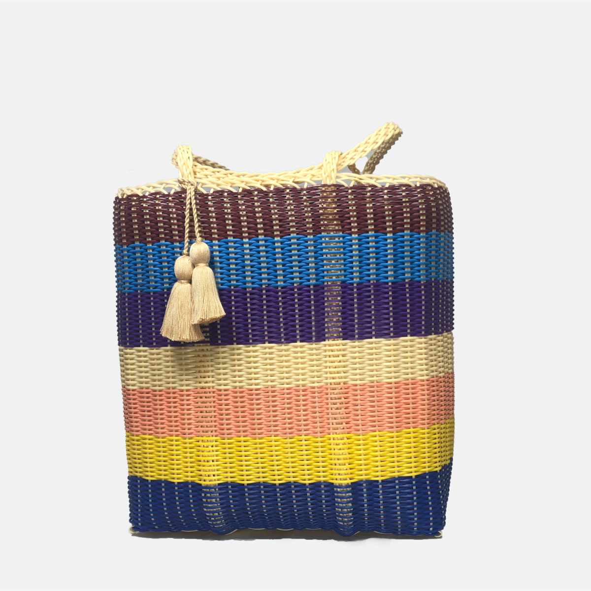 ixöq - Wholesale Tote Bag - Women's - Ixoq Cesta Tote Large ~ Multi Striped ~ Unlined3