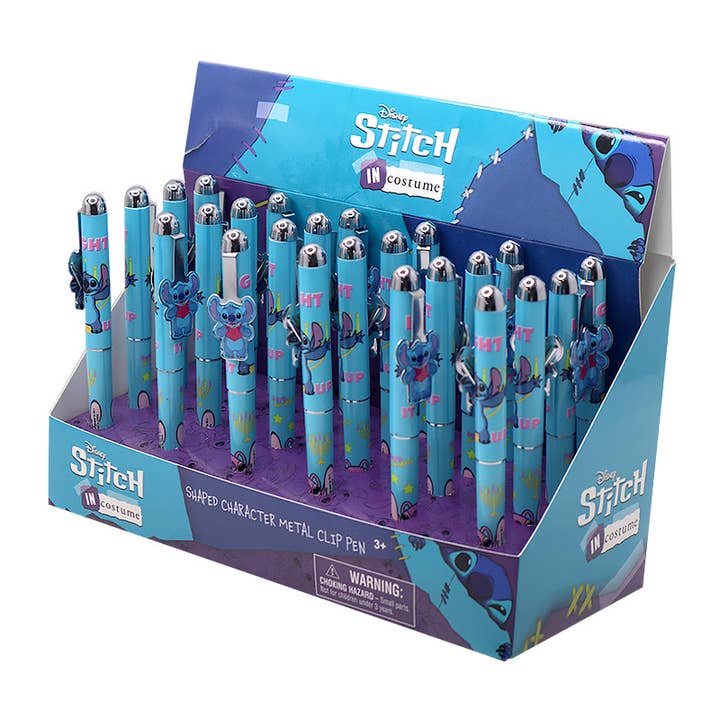 PINEAPPLE Beauty - Wholesale Pen - UPD 84873MZ Disney Stitch Character Metal Clip Pen - 24