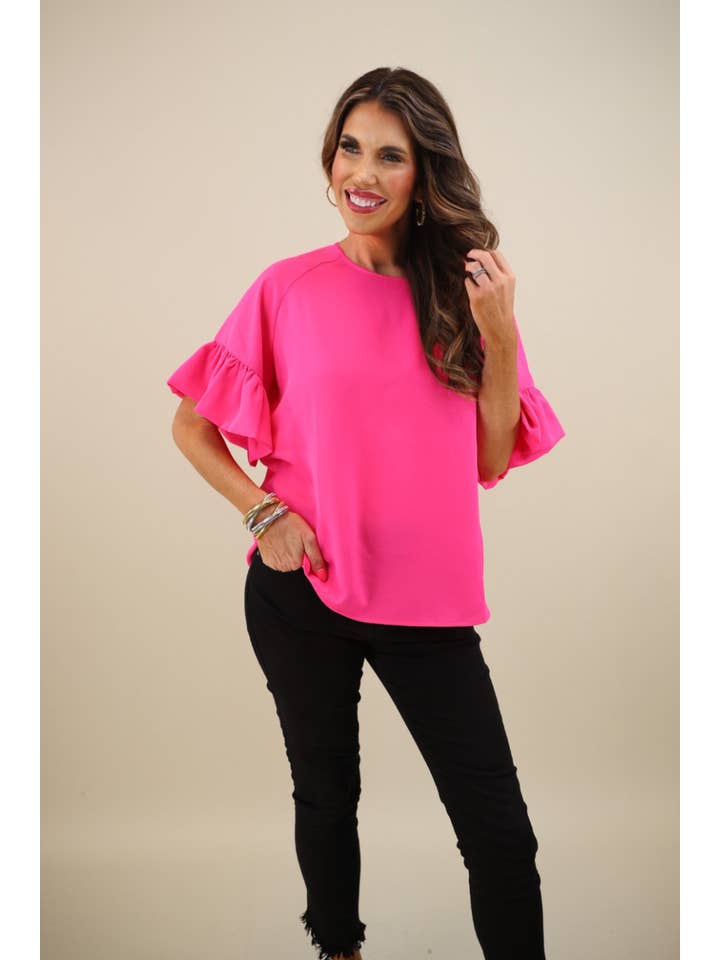 Jess Lea - Wholesale Blouse - Women's - Rebecca Ruffle Sleeve Top10