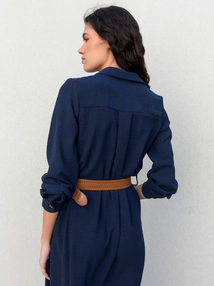 navy blue Shirt Dress Belt for wholesale on Faire